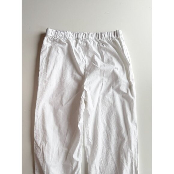 Aritzia WILFRED FREE Boardwalk White Cotton Poplin Pajama Pants, Size 2XS - Picture 5 of 15